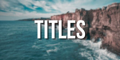 All our Final Cut Pro X Titles Plugins