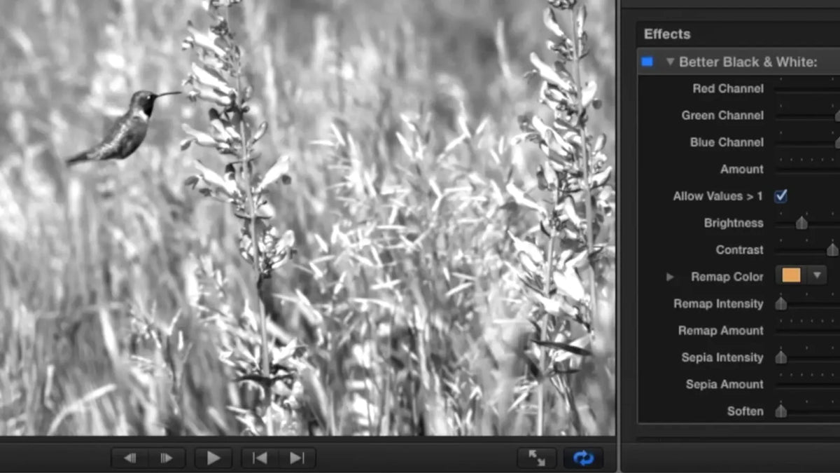 Converting a clip in Final Cut Pro