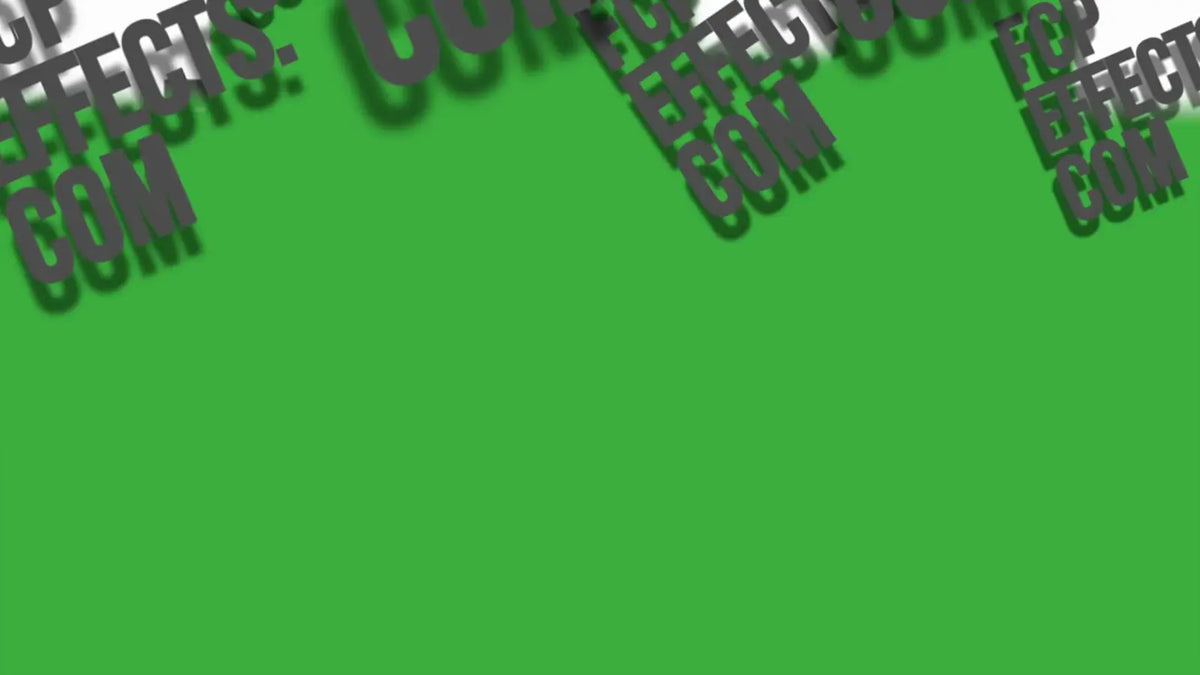 Text falling and spinning