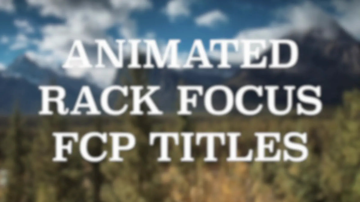 Title racking into focus