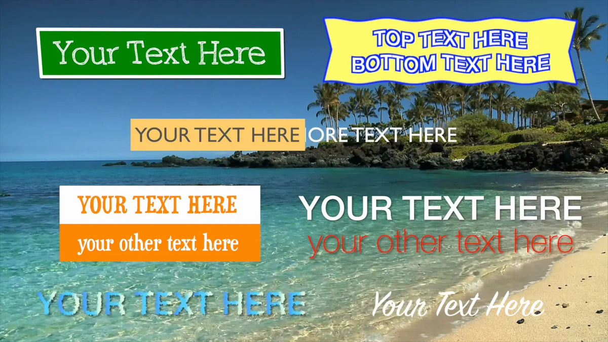 Many lower third styles at a glance