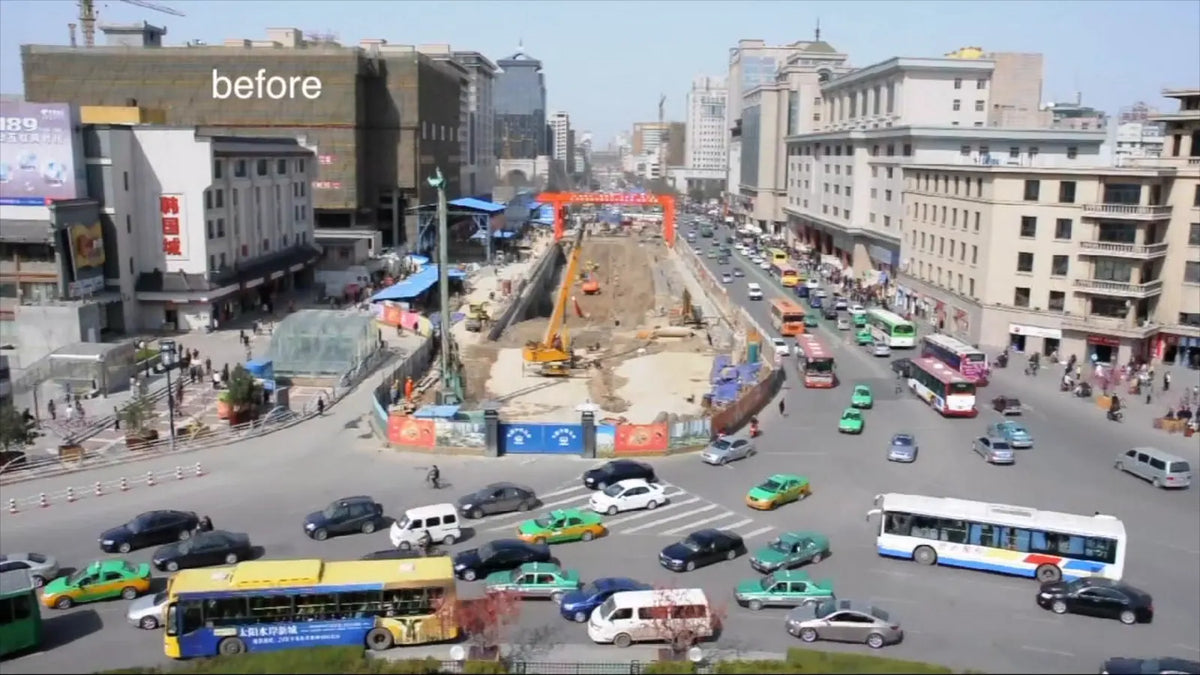 Before: the original street scene