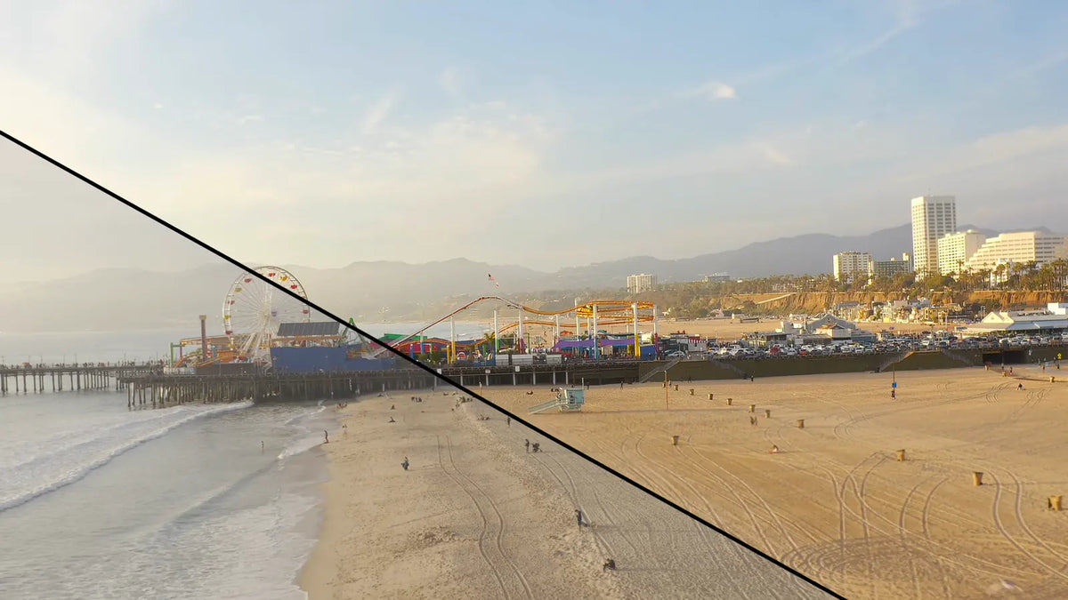 Before and after: pier detail