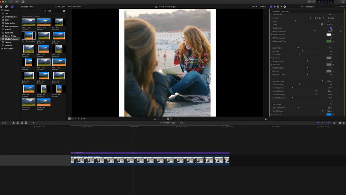 Vertical photo in a post layout
