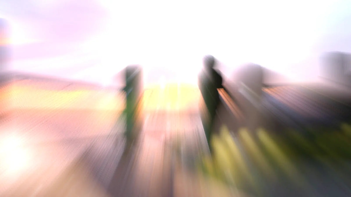 Light streak blur transition