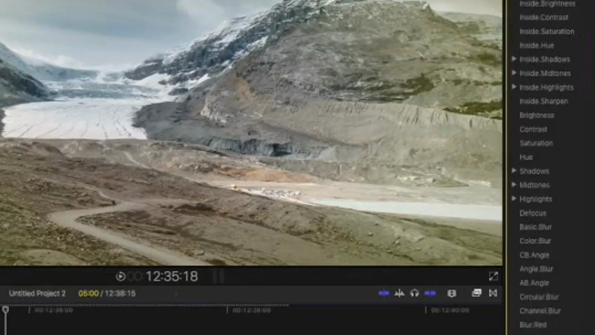 Adjusting the vignette in Final Cut Pro