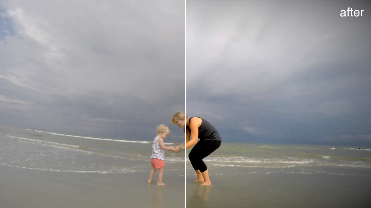 Split view: fisheye removed
