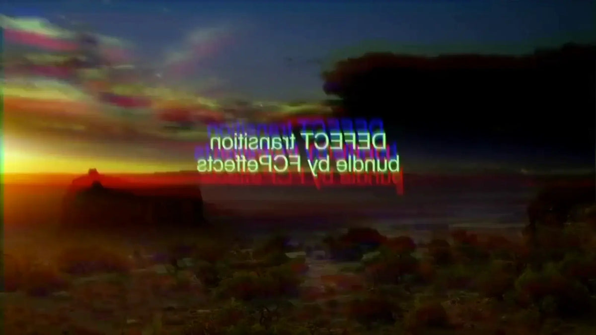 Glitched title text