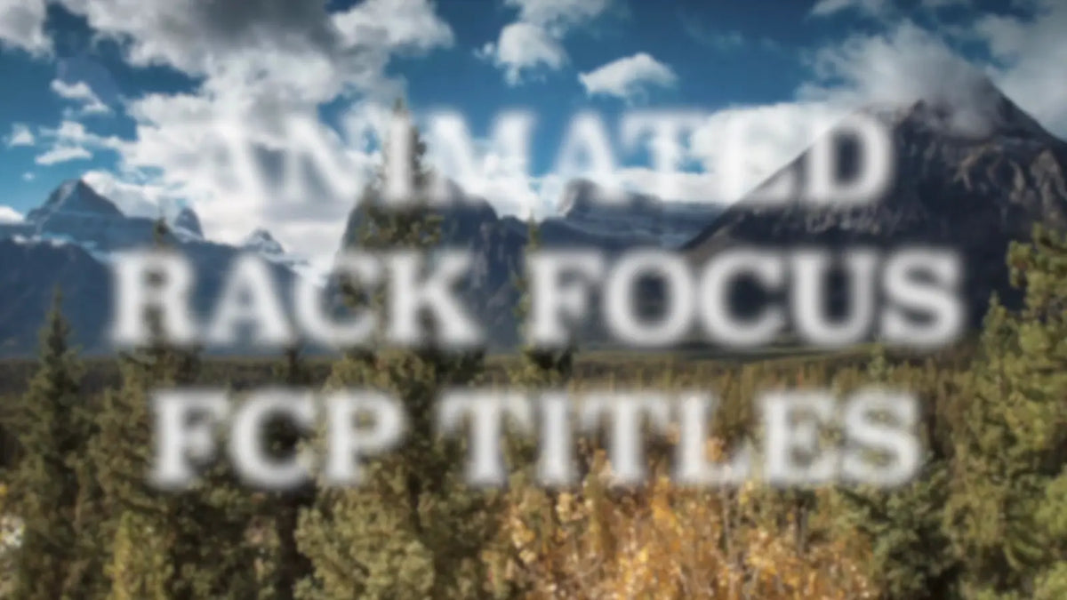 Title starting out of focus