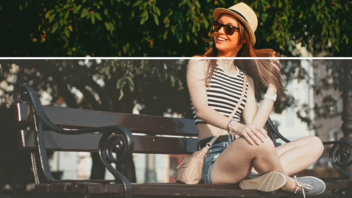 Split view: bench
