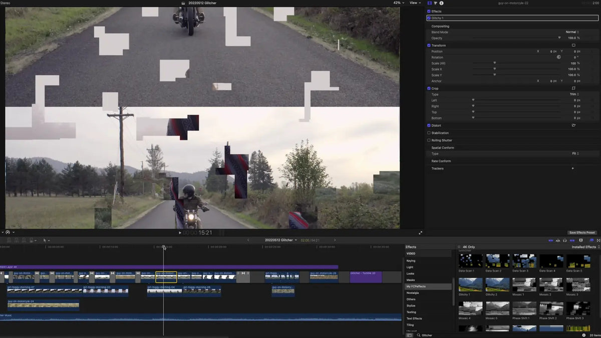 Mosaic glitch in Final Cut Pro