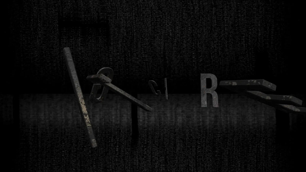 Glitched title text