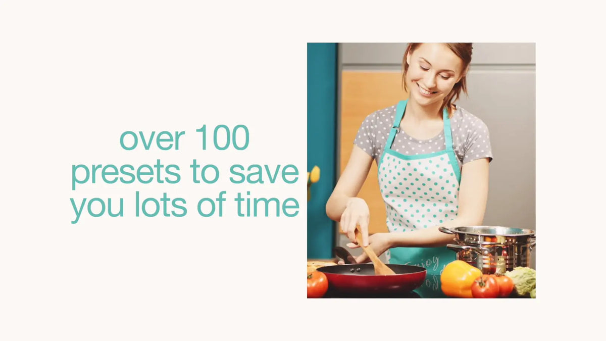 Over 100 presets save time