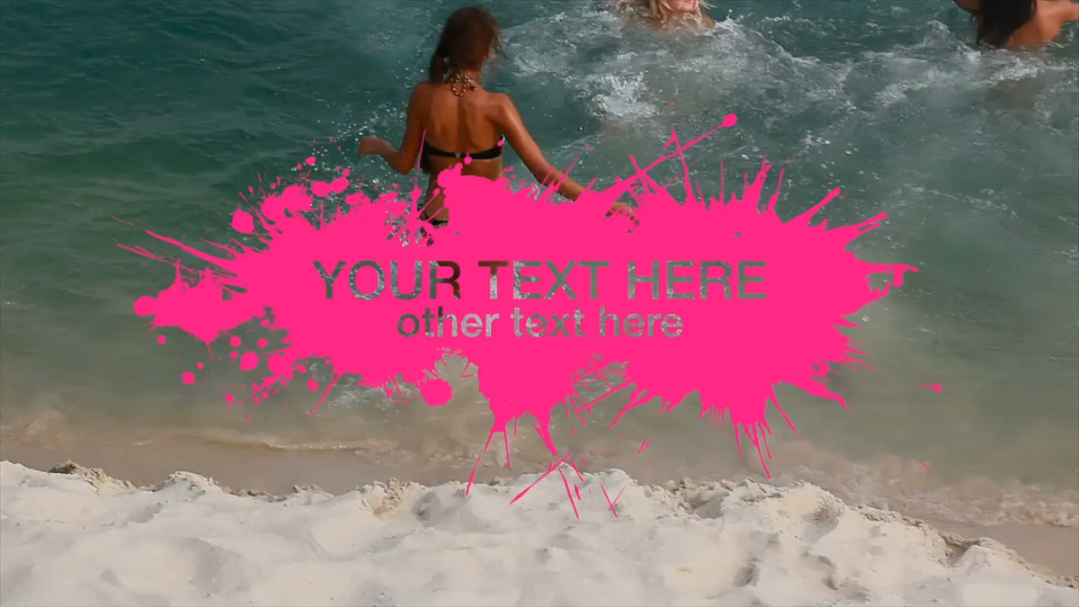 Paint-splash title