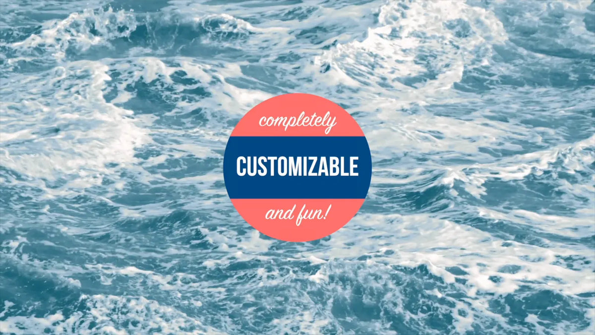 Round customizable badge