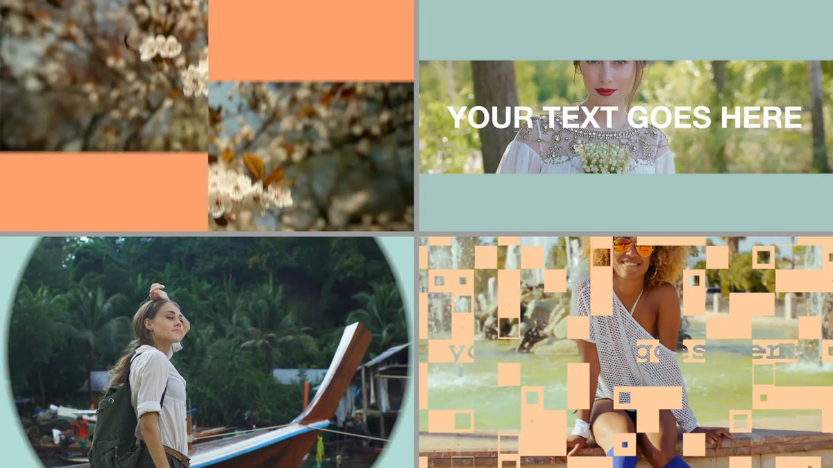 Text and photo grid