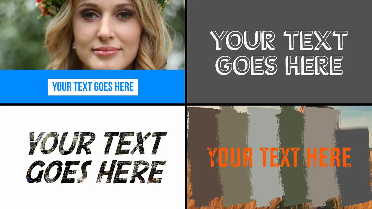 Titles over video
