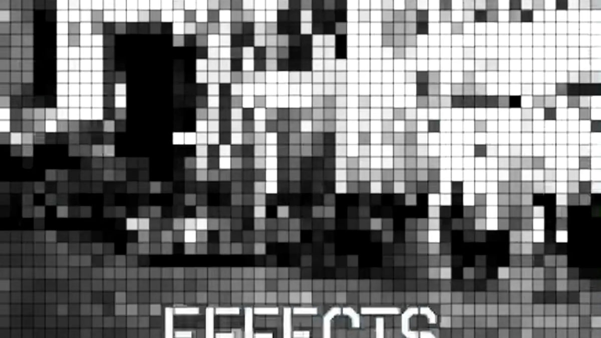 Pixelate effect on a street scene