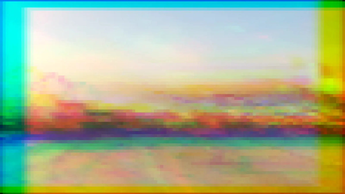 Color glitch transition