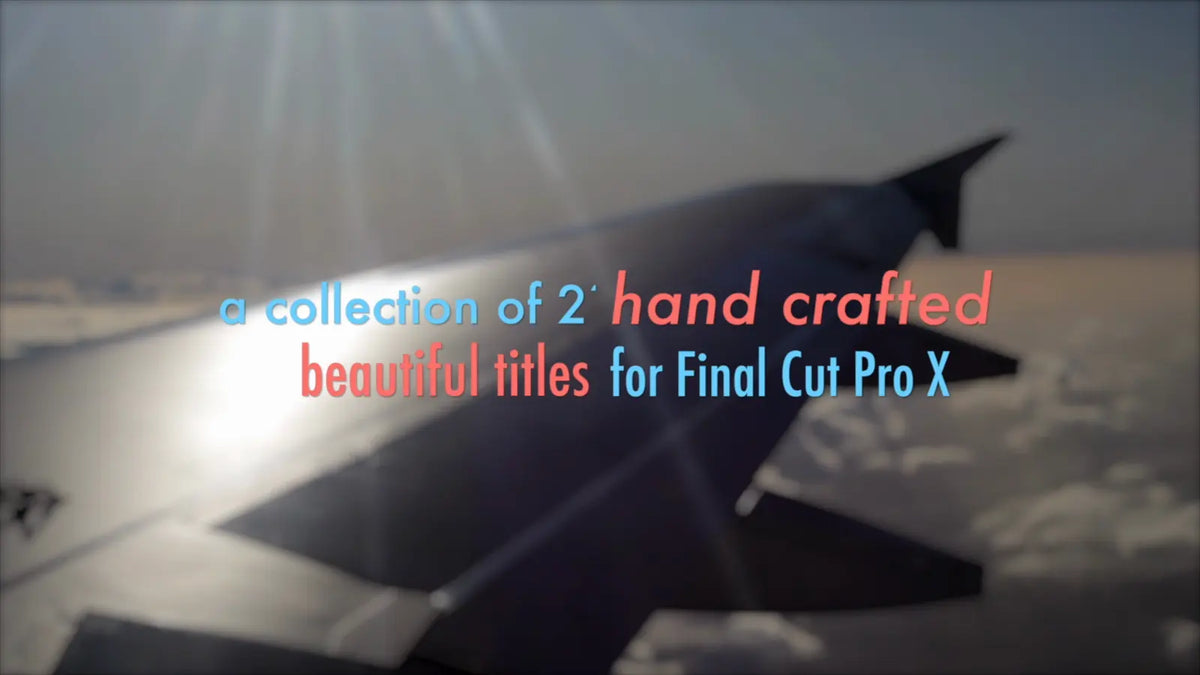 Two-tone handcrafted title