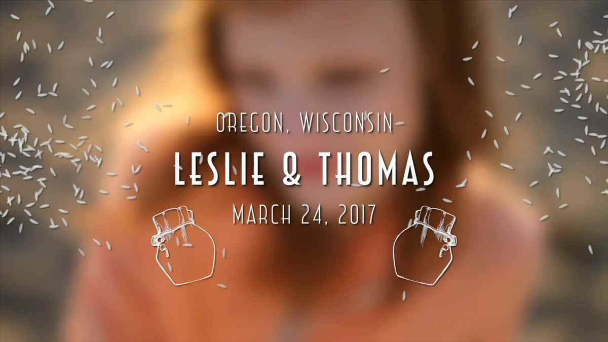 Names, place and date over a portrait