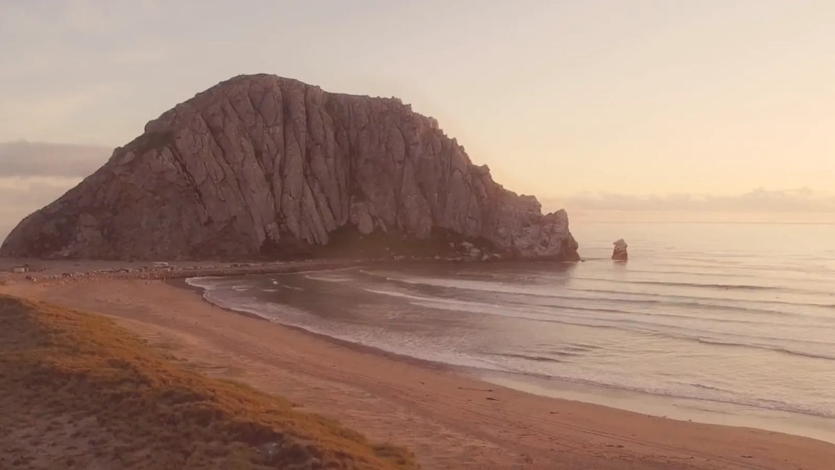 Letterboxed beach scene